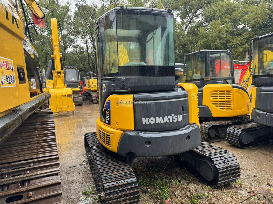 5.5T Gebrauchtes Minibagger Gebrauchtes Bagger Gebrauchtes Komatsu Pc55 2450mm 1760mm 0,15m3