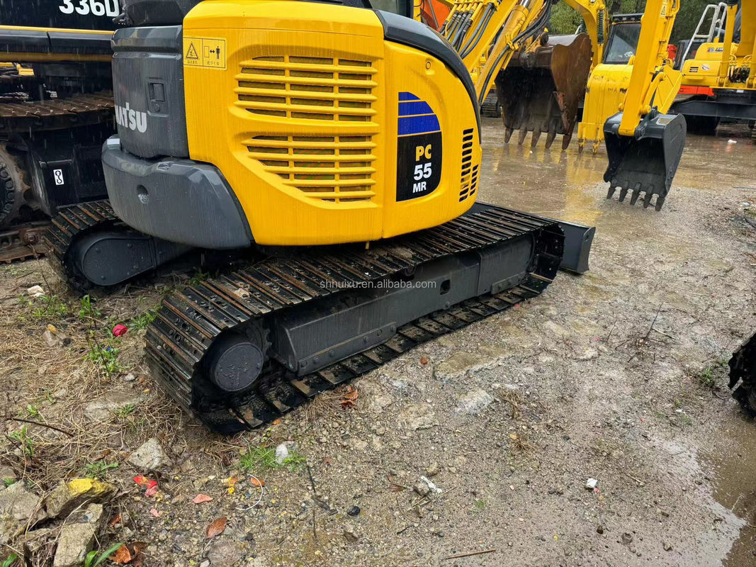 5.5T Gebrauchtes Minibagger Gebrauchtes Bagger Gebrauchtes Komatsu Pc55 2450mm 1760mm 0,15m3