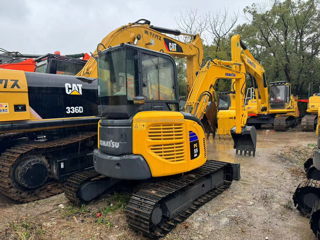 5.5T Gebrauchtes Minibagger Gebrauchtes Bagger Gebrauchtes Komatsu Pc55 2450mm 1760mm 0,15m3