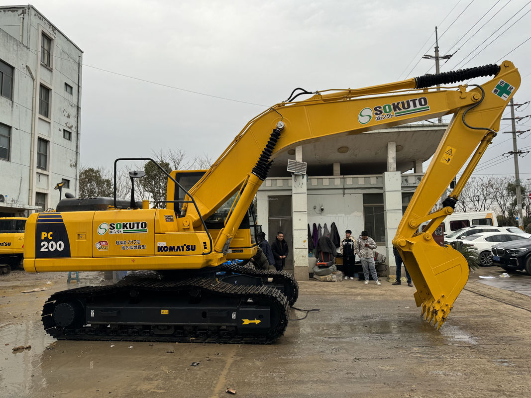 20 Tonnen zweitgebrauchter Bagger Komatsu PC200 Bagger Crawler Typ