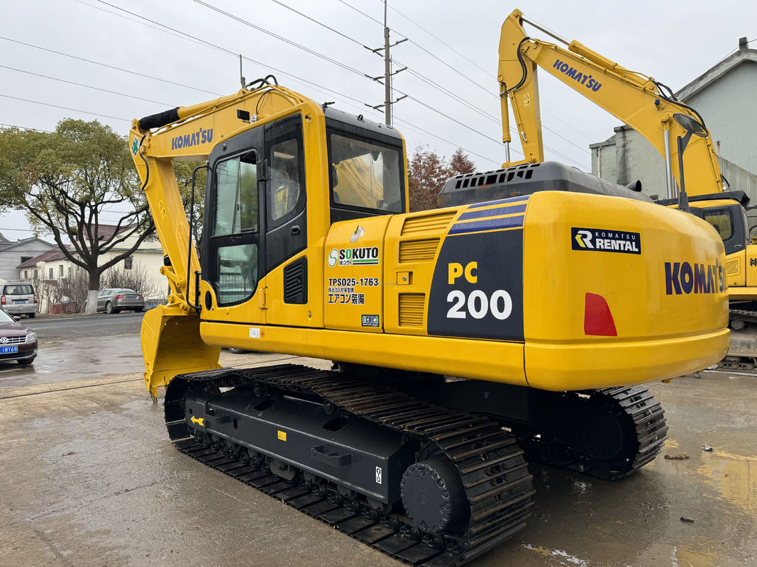 20 Tonnen zweitgebrauchter Bagger Komatsu PC200 Bagger Crawler Typ