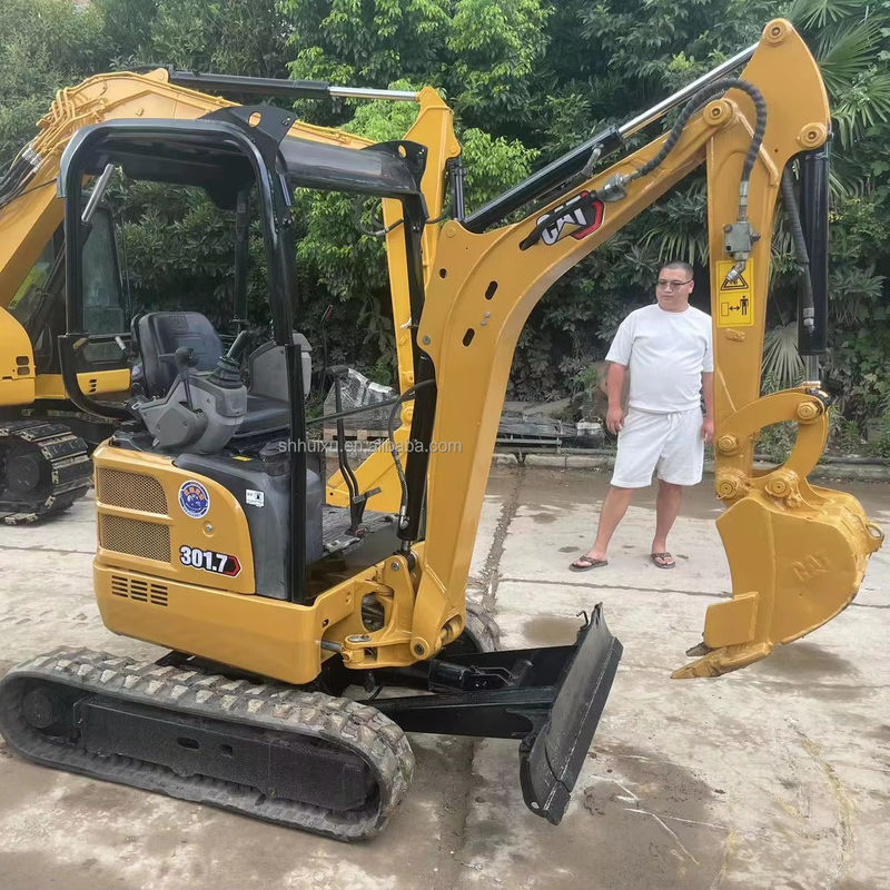 Gebrauchtes Minibagger cat301.7 mit Gummi-Spur/Second-Hand-Minibagger cat301.7 mit günstigem Preis zum Verkauf