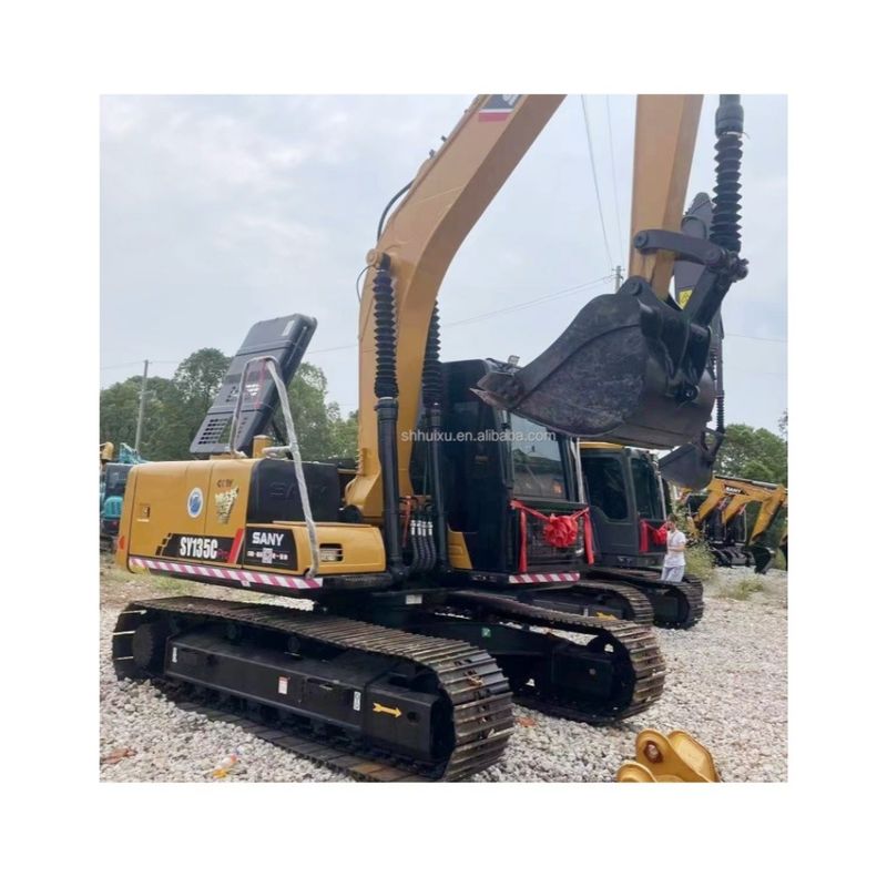 GEBRUCHTE 13 TONNEN EXKAVATOR SANY 135 CHINA MAID EXKAVATOR SANY ORIGINAL SANY 135 mit einem günstigen Preis