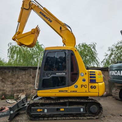 mittelgroße Baggermaschine mit japanischem Motor gebrauchtes Komatsu pc60-7/sek. Handbagger komatsu pc60-7 zum Verkauf
